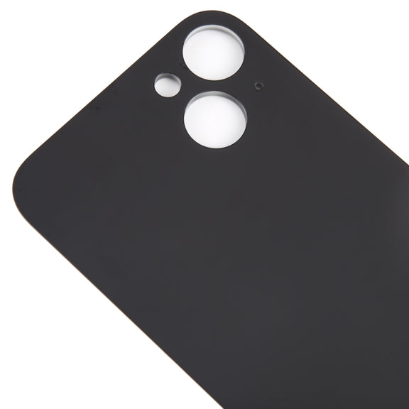 For iPhone 15 Plus Glass Battery Back Cover(Black)