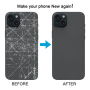For iPhone 15 Plus Glass Battery Back Cover(Black)