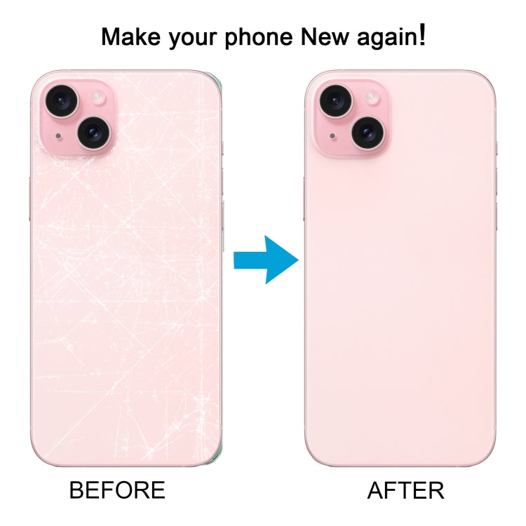 For iPhone 15 Plus Glass Battery Back Cover(Pink)