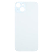 For iPhone 15 Plus Glass Battery Back Cover(Blue)