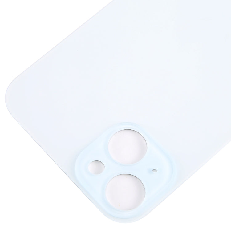 For iPhone 15 Plus Glass Battery Back Cover(Blue)