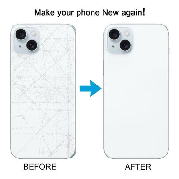 For iPhone 15 Plus Glass Battery Back Cover(Blue)