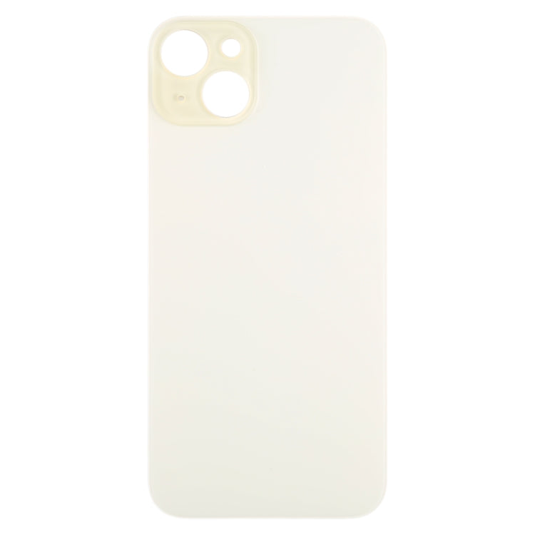 For iPhone 15 Plus Glass Battery Back Cover(Yellow)