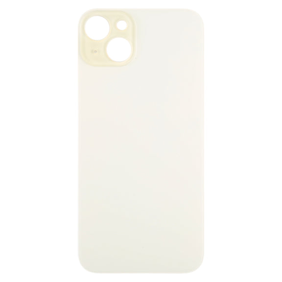 For iPhone 15 Plus Glass Battery Back Cover(Yellow)