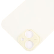 For iPhone 15 Plus Glass Battery Back Cover(Yellow)