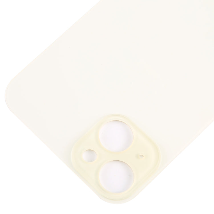 For iPhone 15 Plus Glass Battery Back Cover(Yellow)