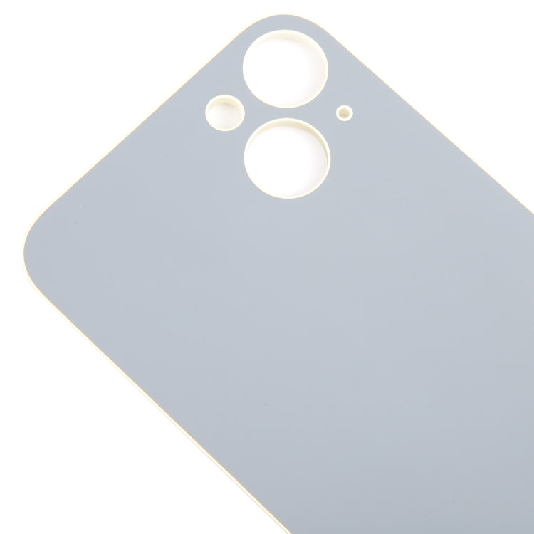 For iPhone 15 Plus Glass Battery Back Cover(Yellow)