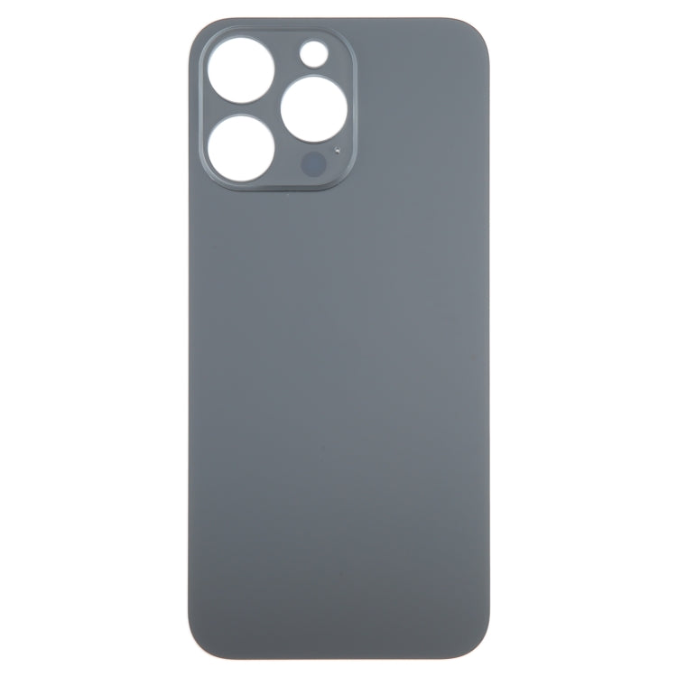 For iPhone 15 Pro Glass Battery Back Cover(Black)
