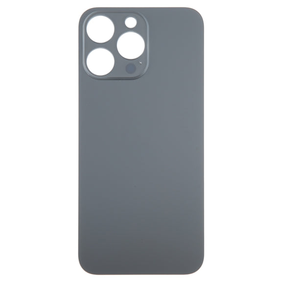 For iPhone 15 Pro Glass Battery Back Cover(Black)