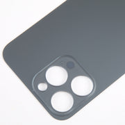 For iPhone 15 Pro Glass Battery Back Cover(Black)