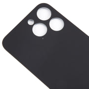 For iPhone 15 Pro Glass Battery Back Cover(Black)