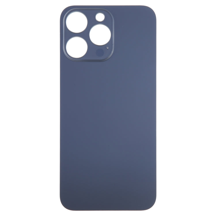 For iPhone 15 Pro Glass Battery Back Cover(Blue)