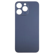 For iPhone 15 Pro Glass Battery Back Cover(Blue)