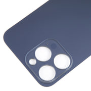 For iPhone 15 Pro Glass Battery Back Cover(Blue)