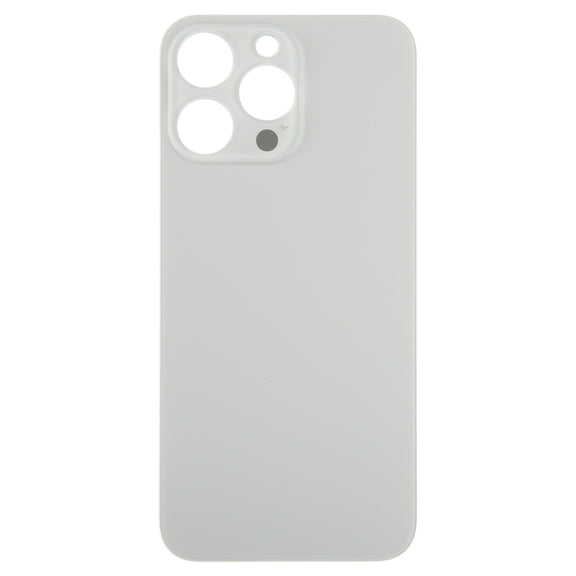 For iPhone 15 Pro Glass Battery Back Cover(Titanium)