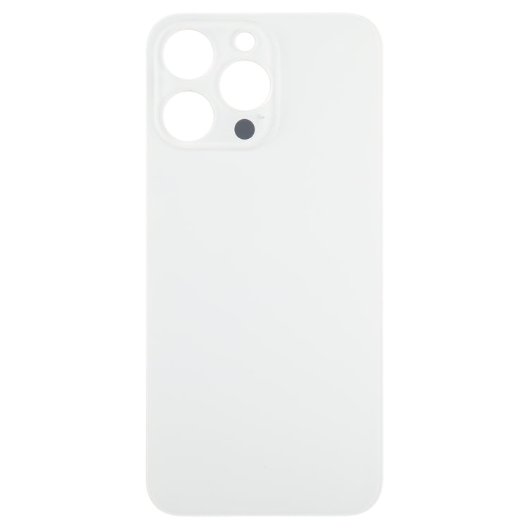 For iPhone 15 Pro Glass Battery Back Cover(White)