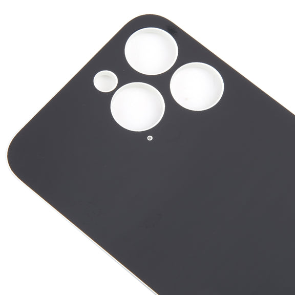For iPhone 15 Pro Glass Battery Back Cover(White)