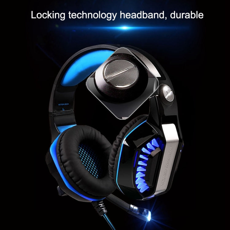 KOTION EACH G2000 Stereo Bass Gaming Headphone with Microphone & LED Light, For PS4, Smartphone, Tablet, Computer, Notebook(Red)