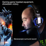 KOTION EACH G2000 Stereo Bass Gaming Headphone with Microphone & LED Light, For PS4, Smartphone, Tablet, Computer, Notebook(Red)