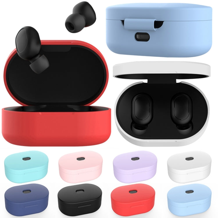 Silicone Charging Box Protective Case for Xiaomi Redmi AirDots / AirDots S / AirDots 2(Mint Green)