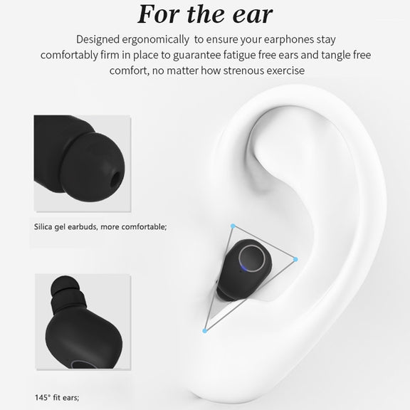 Q1 TWS Bluetooth 5.0 Binaural Stereo Wireless Sports Bluetooth Earphone(White)