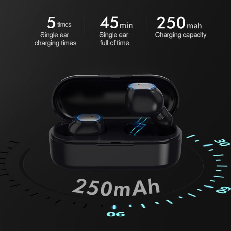 Q2 TWS Bluetooth 5.0 Binaural Stereo Wireless Sports Bluetooth Earphone(Black)