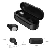 Q2 TWS Bluetooth 5.0 Binaural Stereo Wireless Sports Bluetooth Earphone(Black)