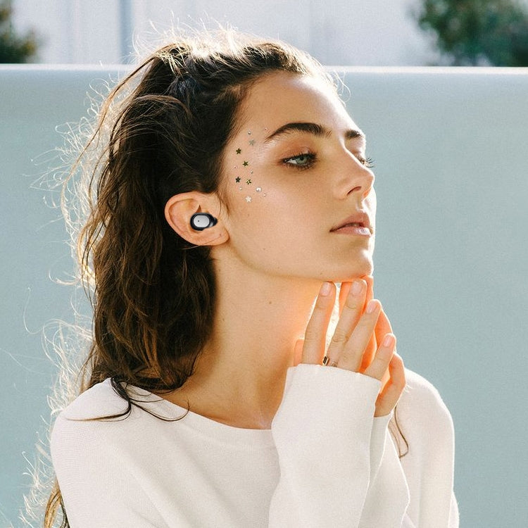 Q3 TWS Bluetooth 5.0 Binaural Stereo Automatic Matching Wireless Bluetooth Earphone(Black)