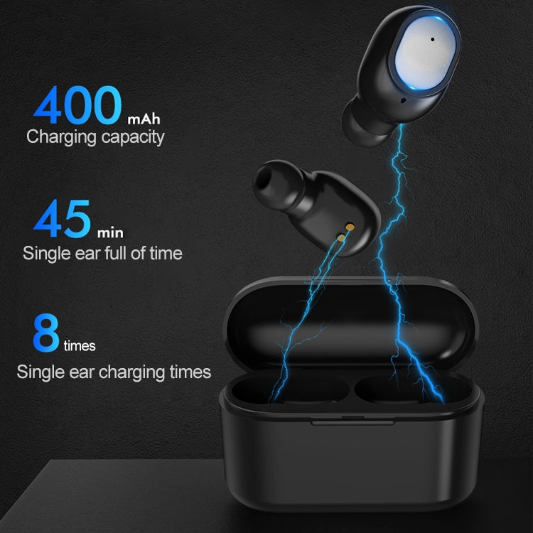 Q3 TWS Bluetooth 5.0 Binaural Stereo Automatic Matching Wireless Bluetooth Earphone(White)
