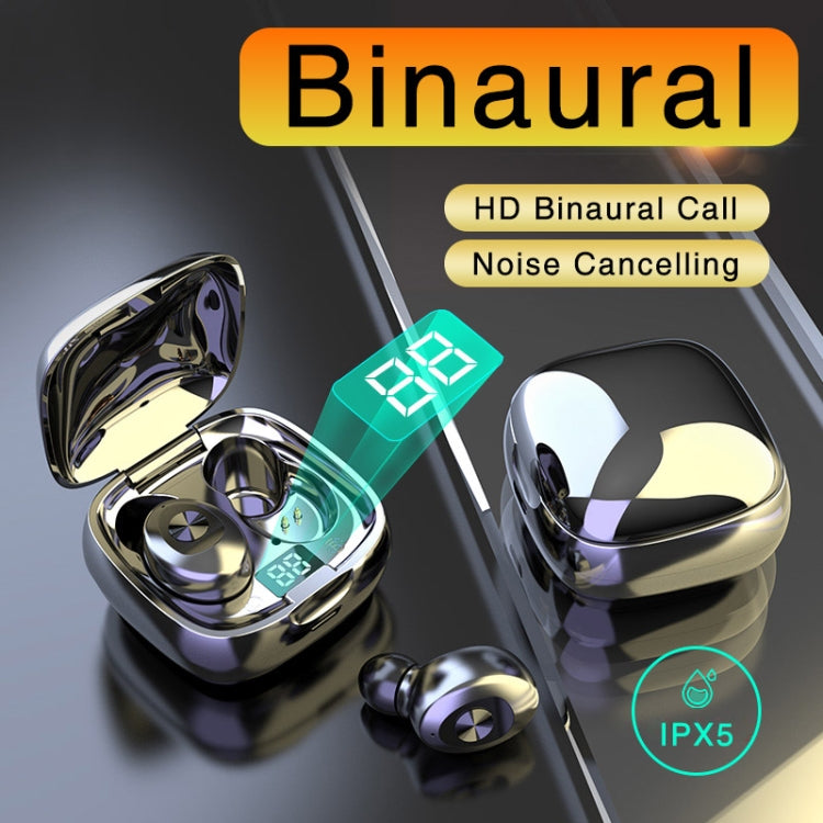 XG-8 TWS Digital Display Touch Bluetooth Earphone with Magnetic Charging Box(Black)