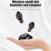 XG-8 TWS Digital Display Touch Bluetooth Earphone with Magnetic Charging Box(Black)