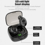 XG-8 TWS Digital Display Touch Bluetooth Earphone with Magnetic Charging Box(Black)