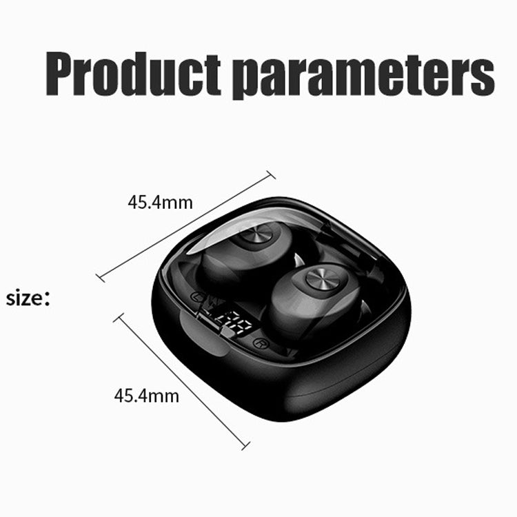 XG-8 TWS Digital Display Touch Bluetooth Earphone with Magnetic Charging Box(Pink)