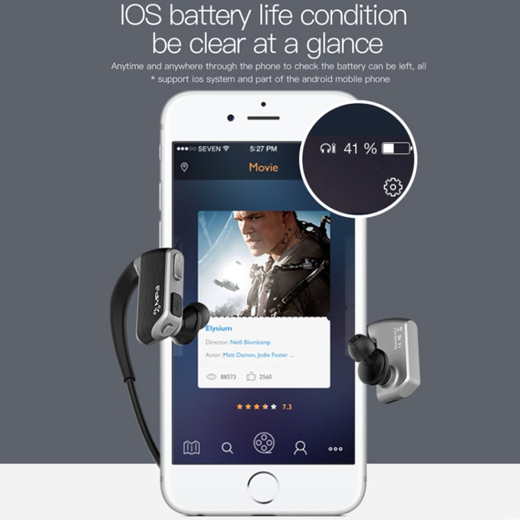 J2 Bluetooth 4.2 Binaural Hanging Type Wireless Sports Bluetooth Earphone, Built-in Memory (Red)