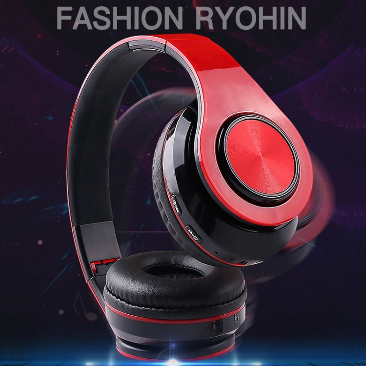 B39 Wireless Bluetooth V5.0 Headset (Black Red)
