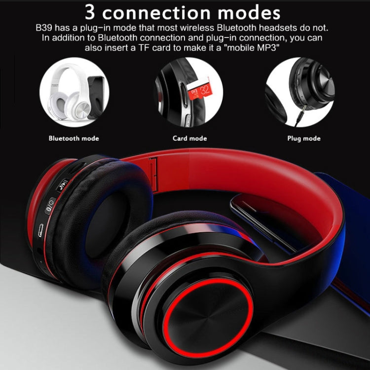 B39 Wireless Bluetooth V5.0 Headset(White)
