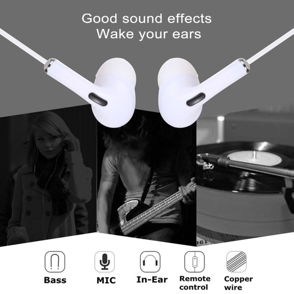 8 Pin In-ear Wired Earphone with Mic, Cable Length: about 1.2m