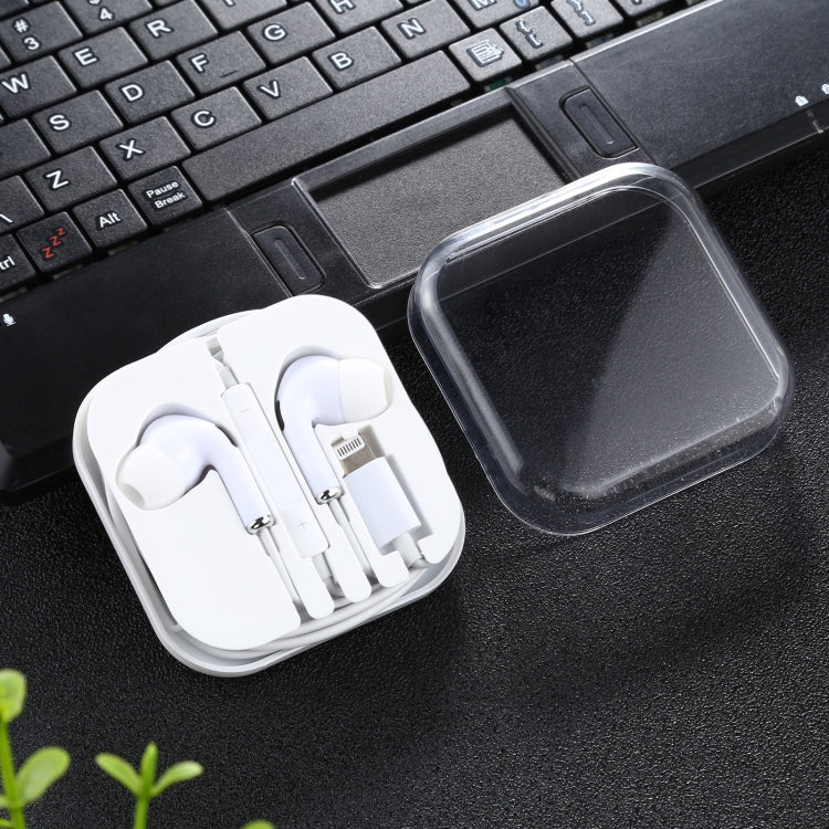 8 Pin In-ear Wired Earphone with Mic, Cable Length: about 1.2m