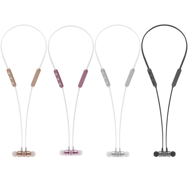 BT-890 Bluetooth 4.2 Hanging Neck Design Bluetooth Headset, Support Music Play & Switching & Volume Control & Answer(Silver)