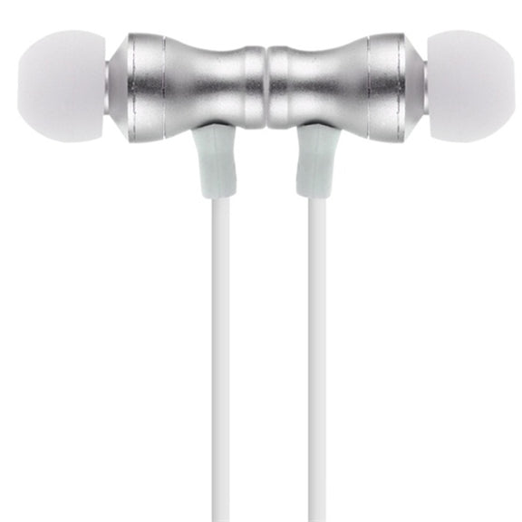 F11 Bluetooth 4.2 Hanging Neck Design Bluetooth Headset, Support Music Play & Switching & Volume Control & Answer(Silver)