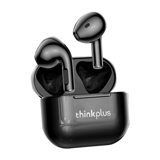 Original Lenovo LivePods LP40 TWS IPX4 Water-resistant Bluetooth Earphone with Charging Box, Support Touch & HD Call & Siri & Master-slave Switching (Black)