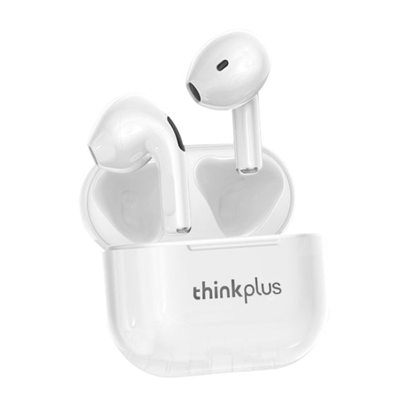 Original Lenovo LivePods LP40 TWS IPX4 Water-resistant Bluetooth Earphone with Charging Box, Support Touch & HD Call & Siri & Master-slave Switching (White)