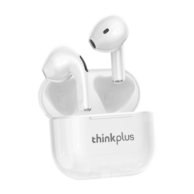 Original Lenovo LivePods LP40 TWS IPX4 Water-resistant Bluetooth Earphone with Charging Box, Support Touch & HD Call & Siri & Master-slave Switching (White)