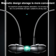 M61 Bluetooth 5.1 Business Sport Magnetic Metal Stereo Neck-mounted Bluetooth Earphone(Black)