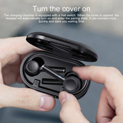 MI4 Bluetooth 5.0 LED Digital Display Intelligent Noise Reduction True Wireless Bluetooth Earphone (Black)