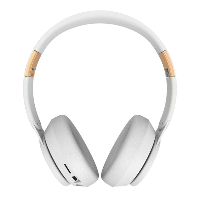 07S Folding Sports Computer Games Wireless Bluetooth V5.0 Headset with Mic (White)