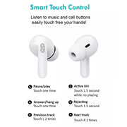 ETE-13 Mini Binaural Stereo Bluetooth 5.0 Sports Earphones (White)