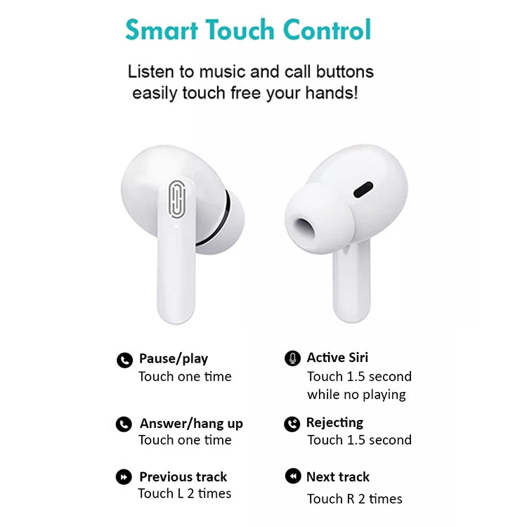 ETE-13 Mini Binaural Stereo Bluetooth 5.0 Sports Earphones (White)