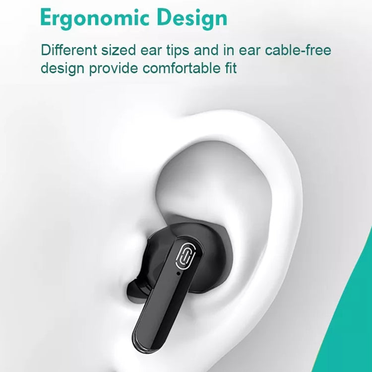 ETE-13 Mini Binaural Stereo Bluetooth 5.0 Sports Earphones (White)