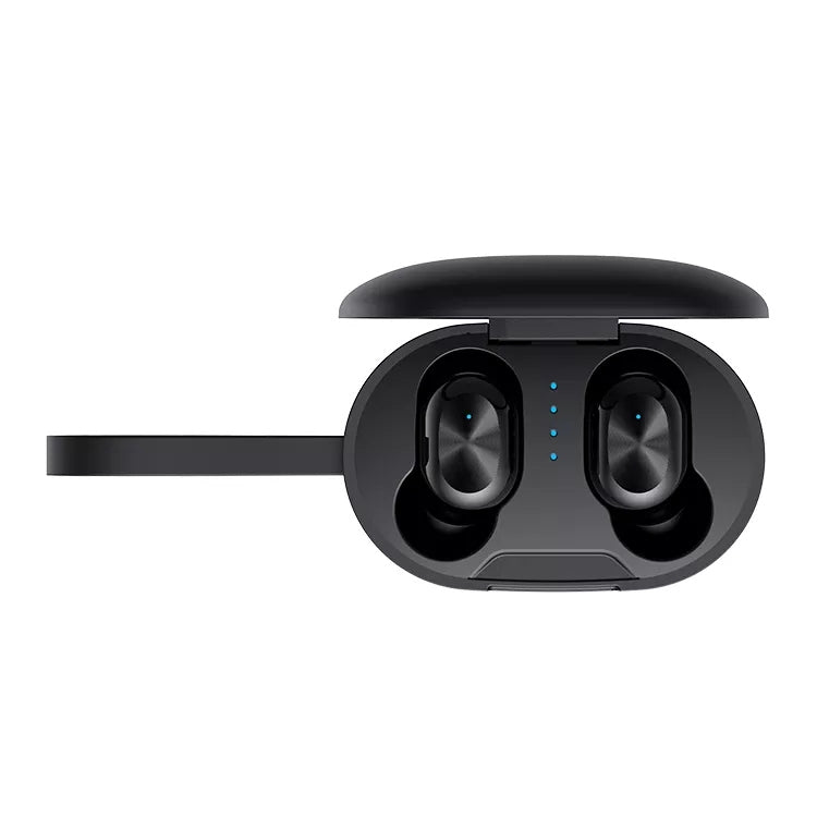 ETE-15 Water-resistant Bluetooth 5.0 Binaural Touch Control TWS Wireless Earphones (Black)